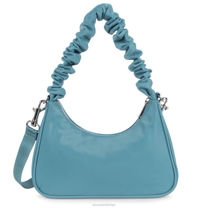 kadınlar küçük baget çantası temel chouchou mavi taş Lancaster Paris çanta H0LP70
