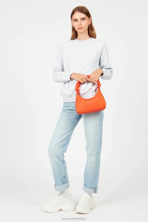 kadınlar küçük baget çantası temel chouchou turuncu Lancaster Paris çanta H0LP93