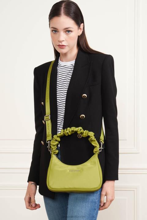 kadınlar küçük baget çantası temel chouchou zeytin Lancaster Paris çanta H0LP73