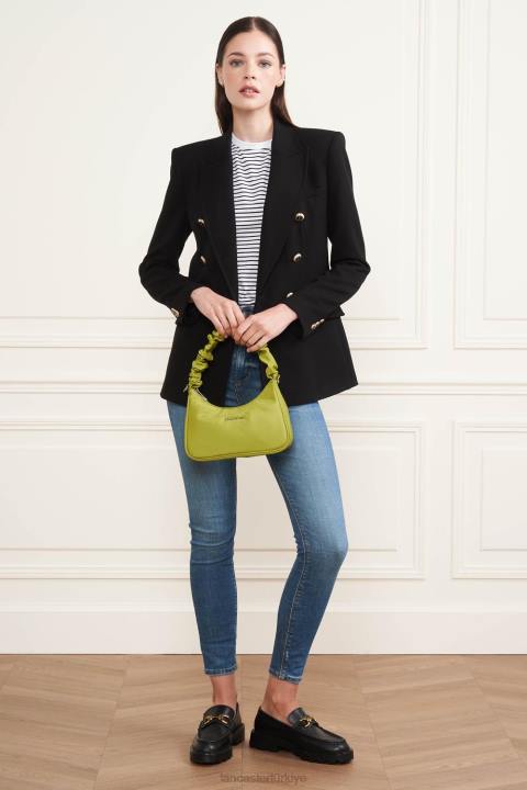 kadınlar küçük baget çantası temel chouchou zeytin Lancaster Paris çanta H0LP73