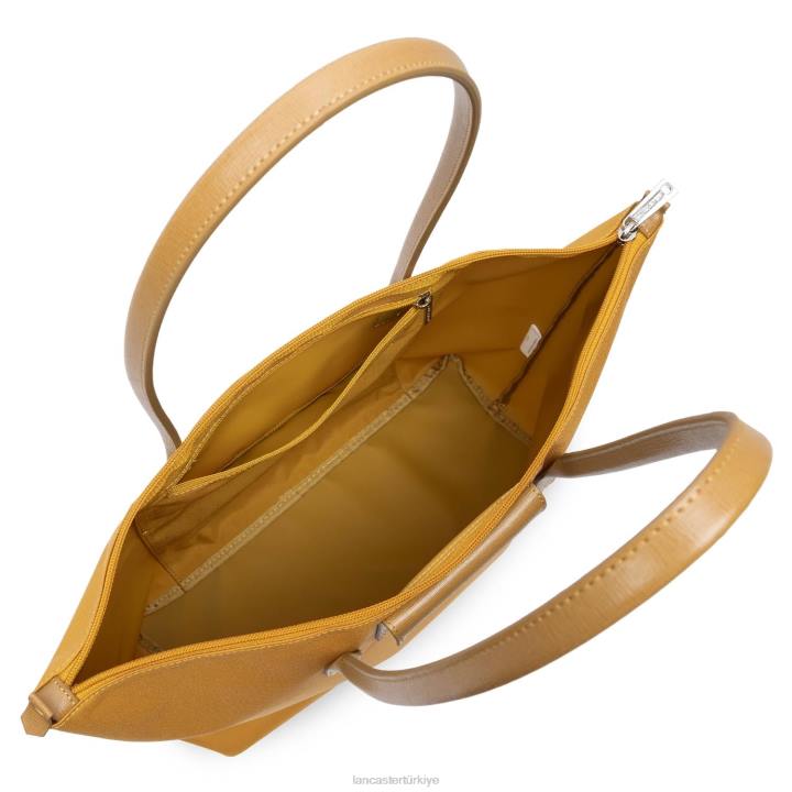 kadınlar büyük taşıma çantası akıllı kba moutarde Lancaster Paris çanta H0LP629
