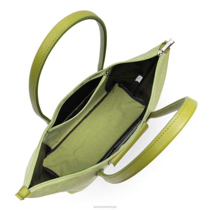 kadınlar büyük taşıma çantası akıllı kba zeytin Lancaster Paris çanta H0LP642