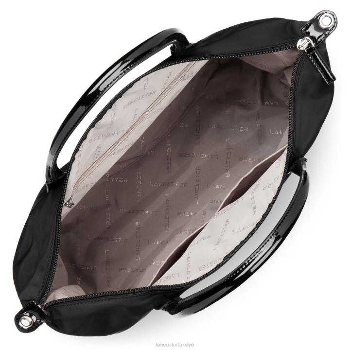 kadınlar büyük taşıma çantası basic verni kara Lancaster Paris çanta H0LP3057