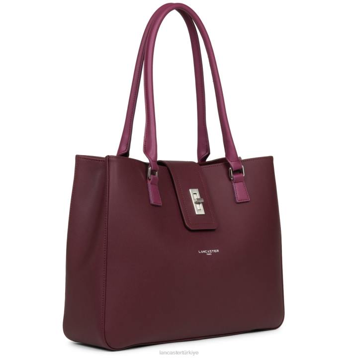 kadınlar büyük taşıma çantası şehir mae pourpre-orchidee Lancaster Paris çanta H0LP4438
