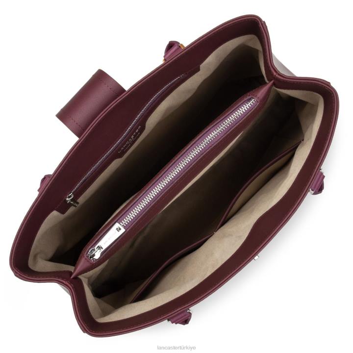kadınlar büyük taşıma çantası şehir mae pourpre-orchidee Lancaster Paris çanta H0LP4438