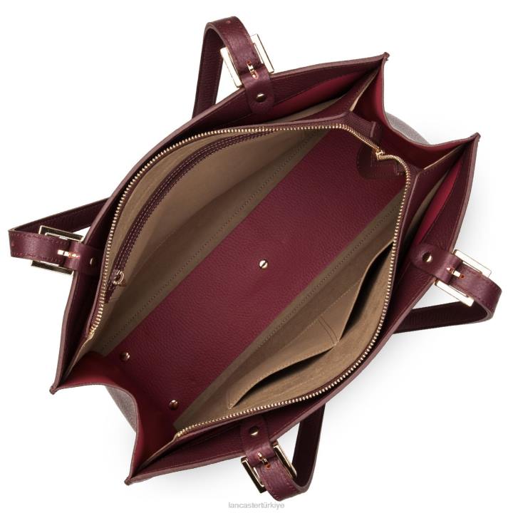 kadınlar büyük taşıma çantası foulonne çift kişilik fuxia'ya dökme öncesi Lancaster Paris çanta H0LP2911