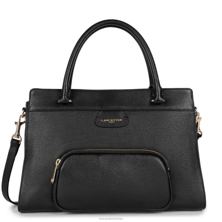 kadınlar büyük taşıma çantası kumul kara Lancaster Paris çanta H0LP4501