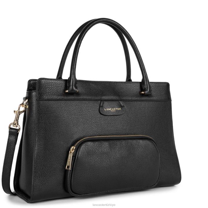 kadınlar büyük taşıma çantası kumul kara Lancaster Paris çanta H0LP4501