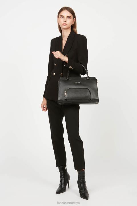 kadınlar büyük taşıma çantası kumul kara Lancaster Paris çanta H0LP4501