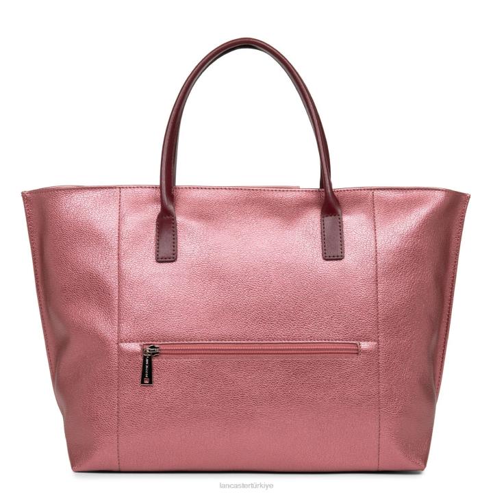 kadınlar büyük taşıma çantası maya hafif Grenat-gül antika-bordo Lancaster Paris çanta H0LP732