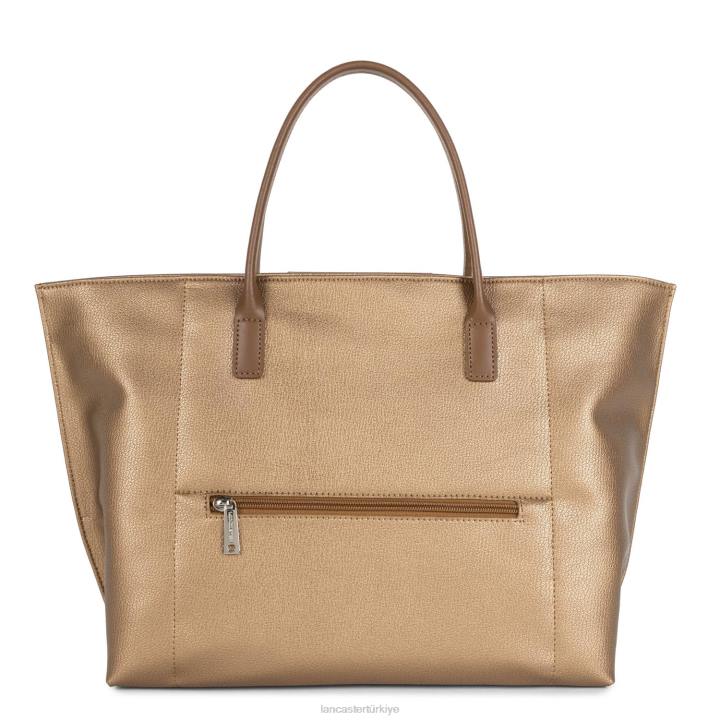 kadınlar büyük taşıma çantası maya hafif cuivre-şampanya-vison Lancaster Paris çanta H0LP726