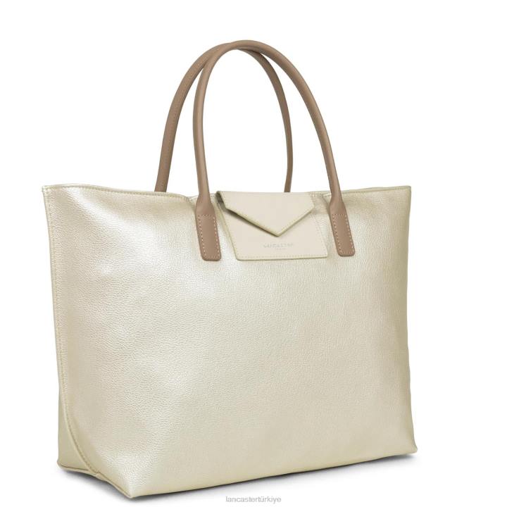 kadınlar büyük taşıma çantası maya sedef-ekru-çıplak Lancaster Paris çanta H0LP748