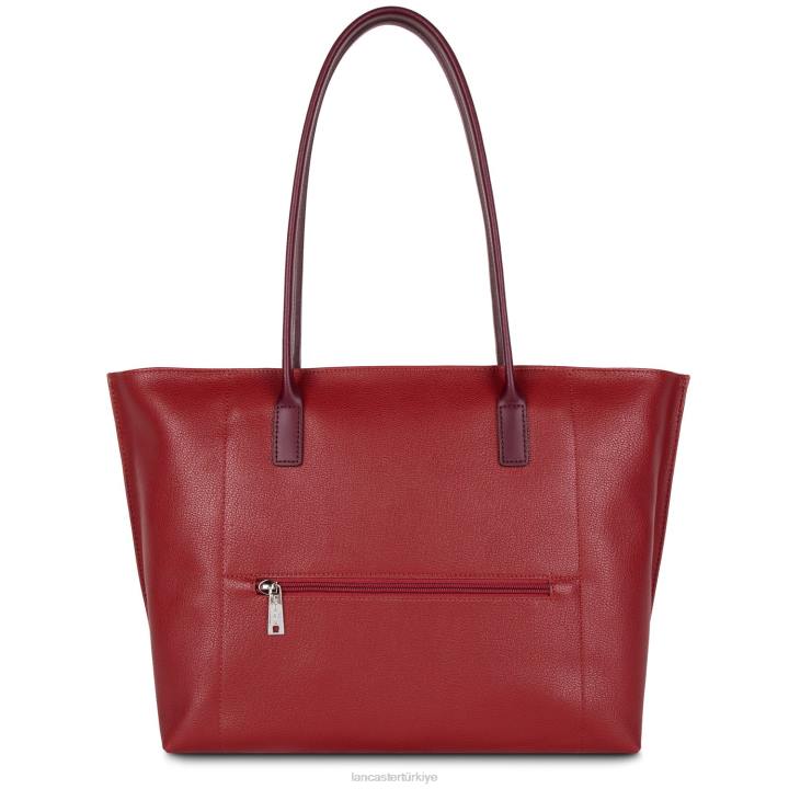 kadınlar büyük taşıma çantası maya yeni carmin-framboise-pourpre Lancaster Paris çanta H0LP707