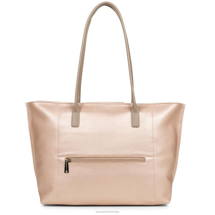 kadınlar büyük taşıma çantası maya yeni gül sedef-gül-çıplak Lancaster Paris çanta H0LP703