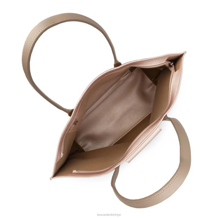 kadınlar büyük taşıma çantası maya yeni gül sedef-gül-çıplak Lancaster Paris çanta H0LP703