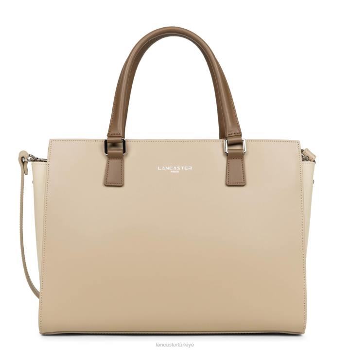 kadınlar büyük taşıma çantası pürüzsüz çıplak-çıplak clair-vison Lancaster Paris çanta H0LP3141