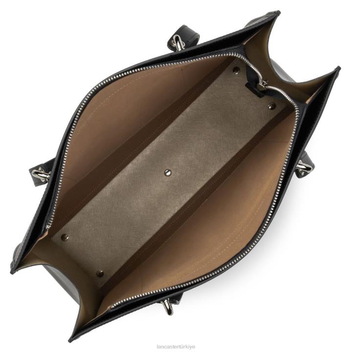 kadınlar büyük taşıma çantası pur & element city şampanyada noir Lancaster Paris çanta H0LP4173