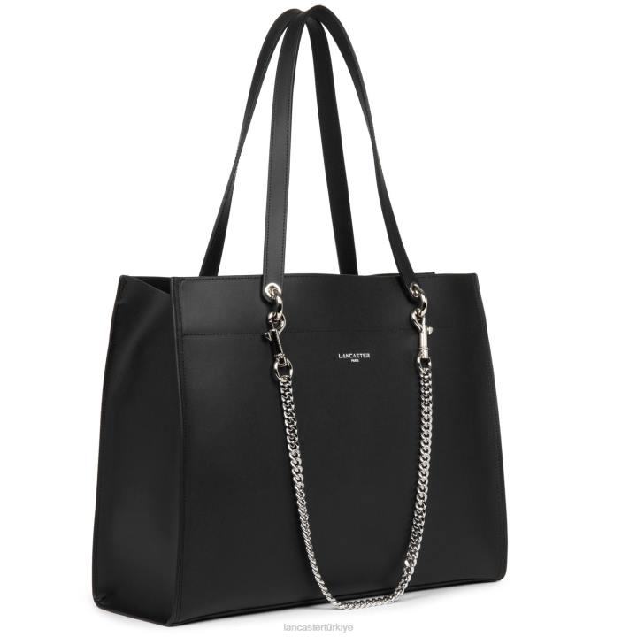 kadınlar büyük taşıma çantası pur & element city şampanyada noir Lancaster Paris çanta H0LP4181