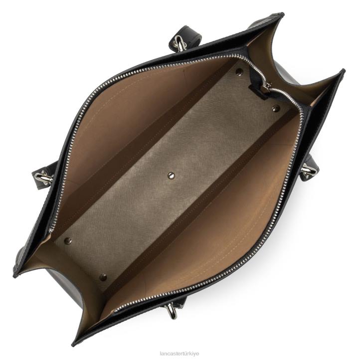 kadınlar büyük taşıma çantası pur & element city şampanyada noir Lancaster Paris çanta H0LP4181