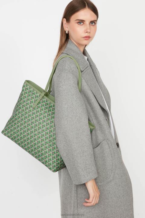 kadınlar büyük taşıma çantası simgesi dikey Lancaster Paris çanta H0LP2519