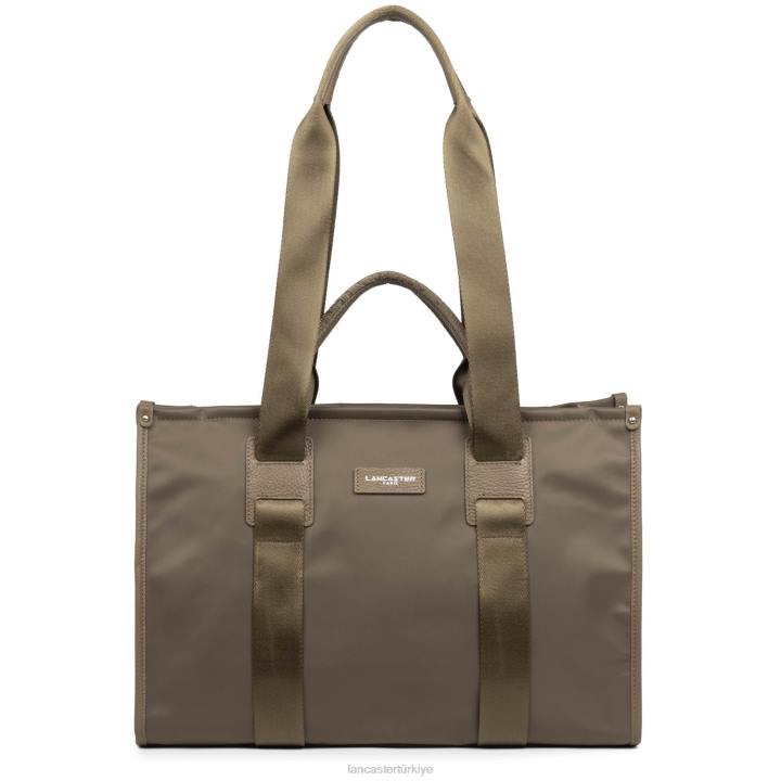 kadınlar büyük taşıma çantası temel fakülte boz kahverengi Lancaster Paris çanta H0LP4479