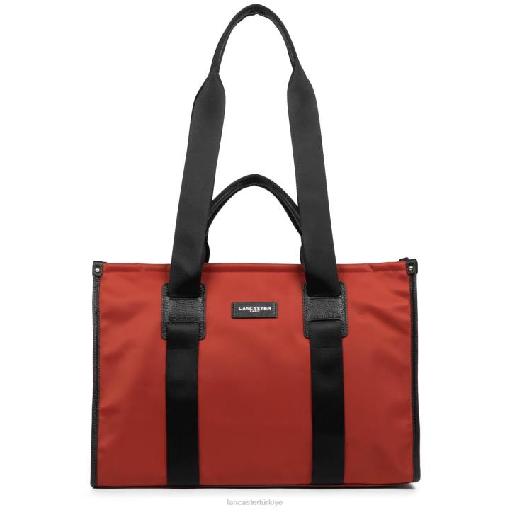 kadınlar büyük taşıma çantası temel fakülte kırmızı Lancaster Paris çanta H0LP4478