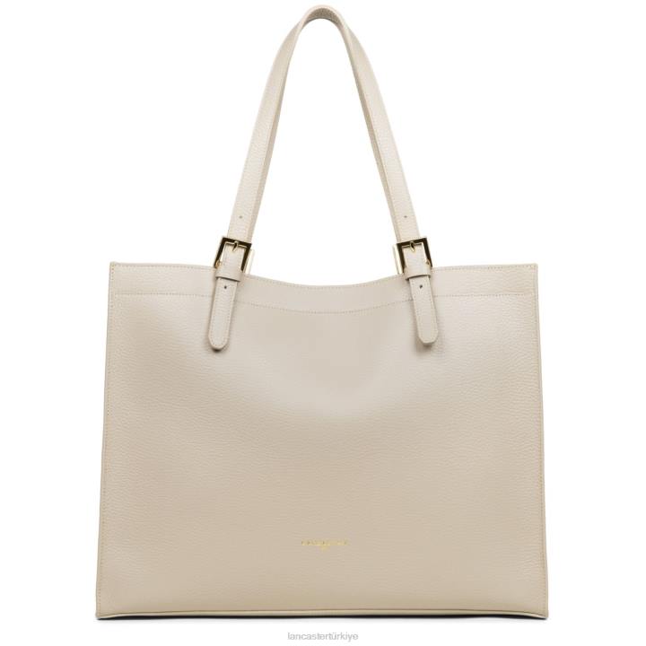 kadınlar ekstra büyük taşıma çantası foulonne çift kişilik turuncu-bej Lancaster Paris çanta H0LP3812