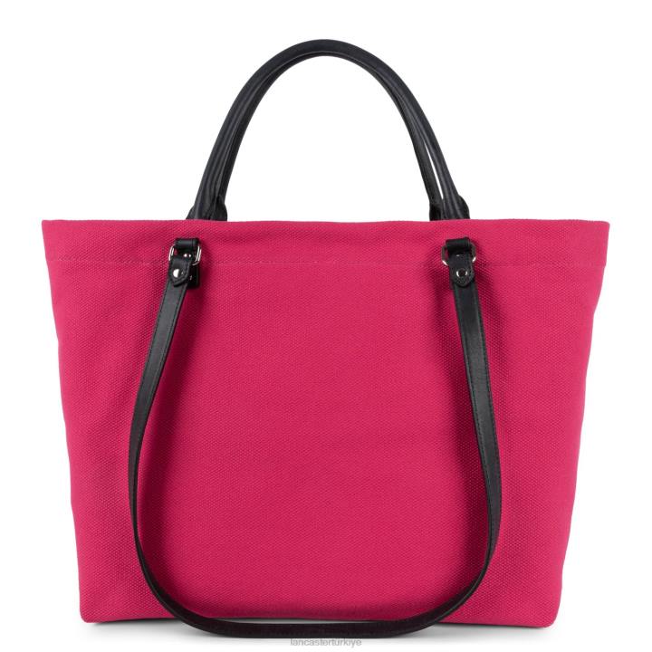 kadınlar ekstra büyük taşıma çantası kanvas bilinçli fuxia Lancaster Paris çanta H0LP4486