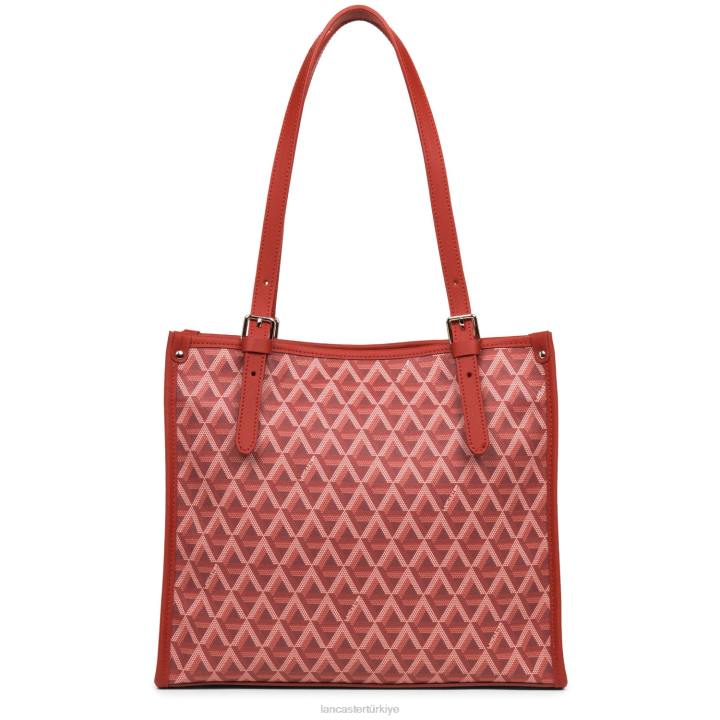 kadınlar küçük taşıma çantası simgesi kırmızı Lancaster Paris çanta H0LP4359