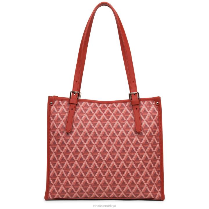 kadınlar küçük taşıma çantası simgesi kırmızı Lancaster Paris çanta H0LP4359