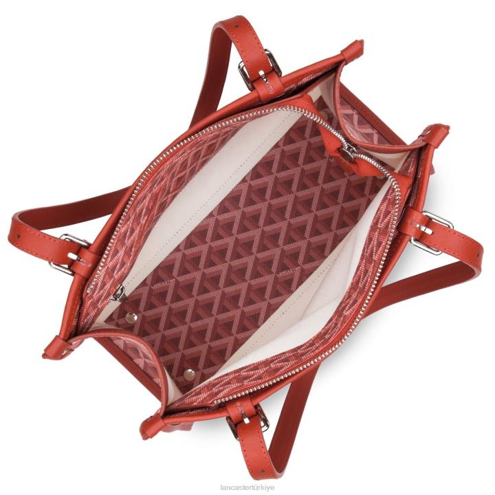 kadınlar küçük taşıma çantası simgesi kırmızı Lancaster Paris çanta H0LP4359