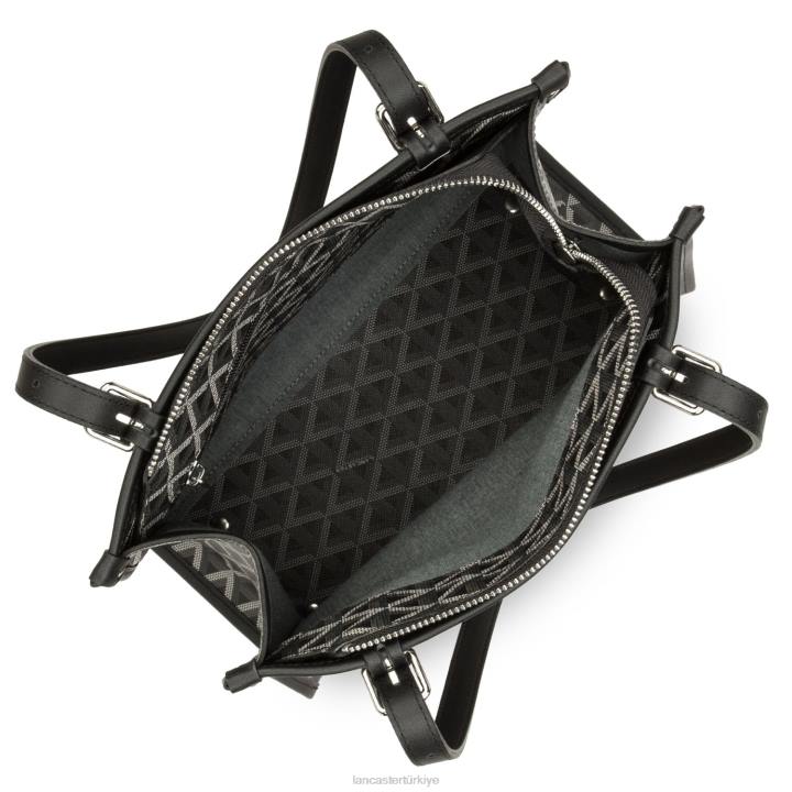 kadınlar küçük taşıma çantası simgesi kara Lancaster Paris çanta H0LP4360