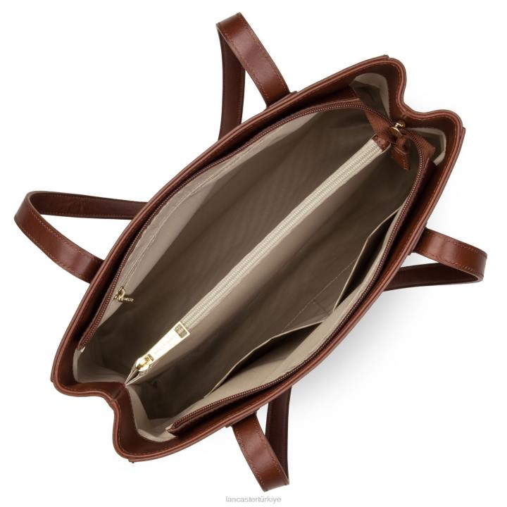 kadınlar kadın çantası efsane konyak Lancaster Paris çanta H0LP4033