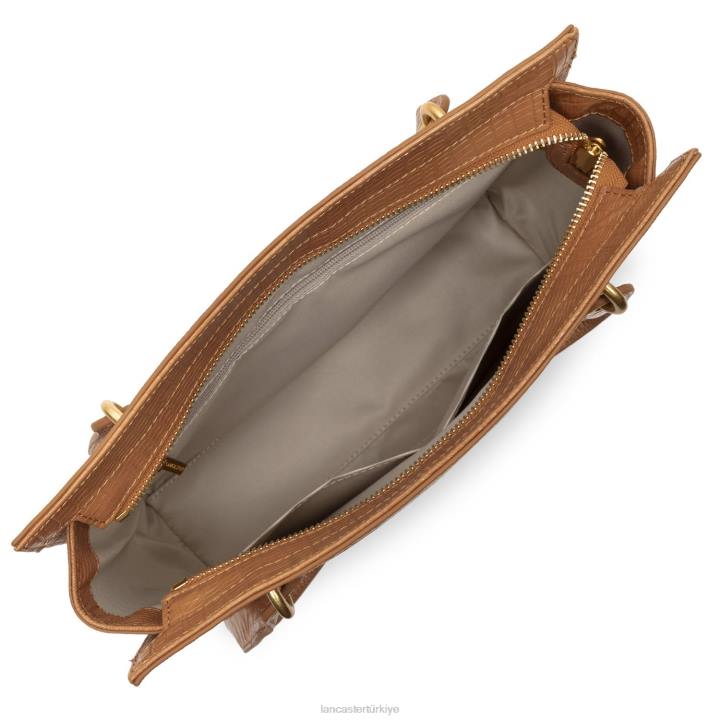 kadınlar kadın çantası egzotik lezard ve timsah cn deve lezard Lancaster Paris çanta H0LP3245