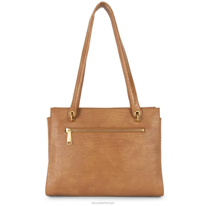 kadınlar kadın çantası egzotik lezard ve timsah cn deve lezard Lancaster Paris çanta H0LP3245