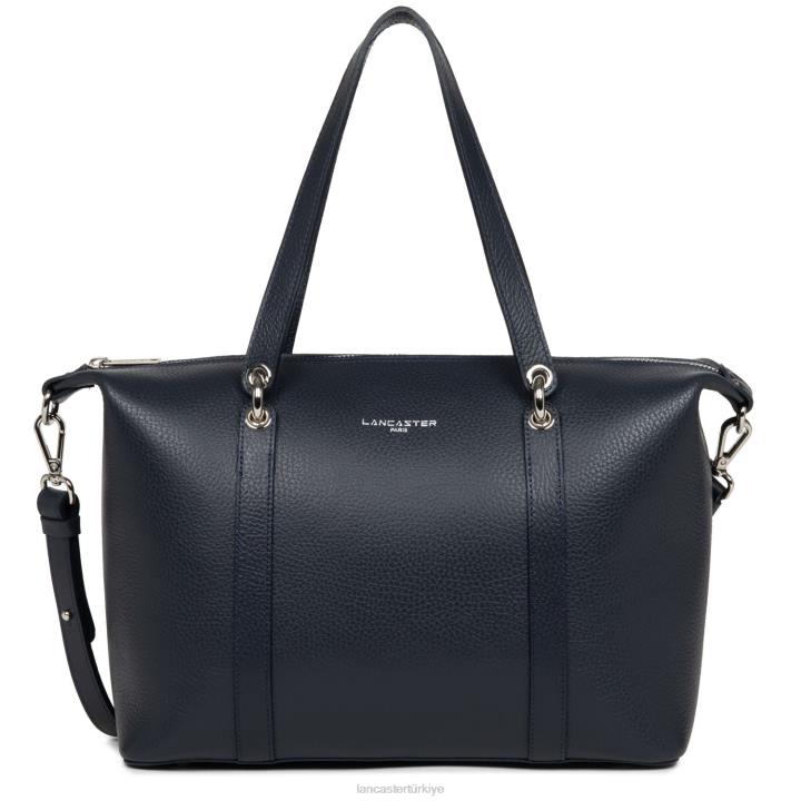 kadınlar kadın çantası faulonne çift kişilik bleu fonce-in-argent Lancaster Paris çanta H0LP3368