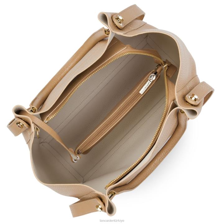 kadınlar kadın çantası faulonne çift kişilik doğal-bej Lancaster Paris çanta H0LP2986