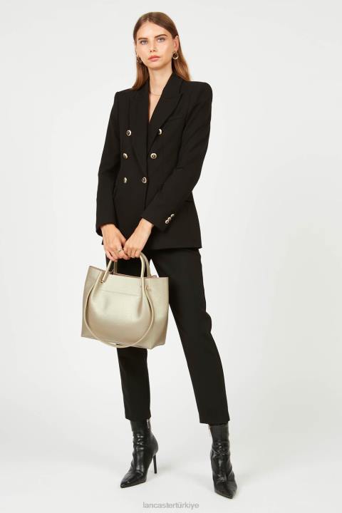 kadınlar kadın çantası faulonne çift kişilik çıplak şampanya Lancaster Paris çanta H0LP2979