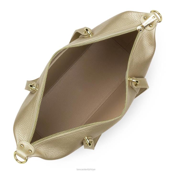 kadınlar kadın çantası faulonne çift kişilik çıplak şampanya Lancaster Paris çanta H0LP3369