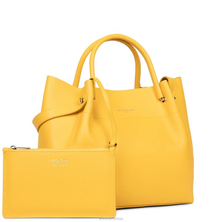 kadınlar kadın çantası faulonne çift kişilik sarı-ya da Lancaster Paris çanta H0LP2990
