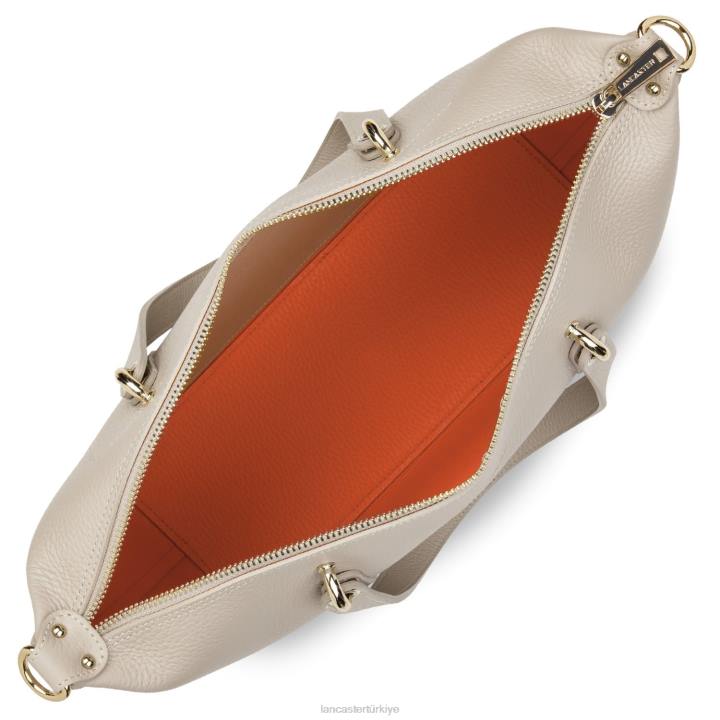 kadınlar kadın çantası faulonne çift kişilik turuncu-bej Lancaster Paris çanta H0LP3371