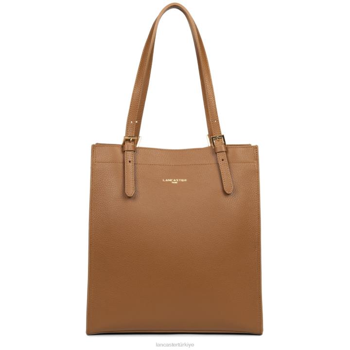kadınlar kadın çantası faulonne çift kişilik turuncu deve Lancaster Paris çanta H0LP3361