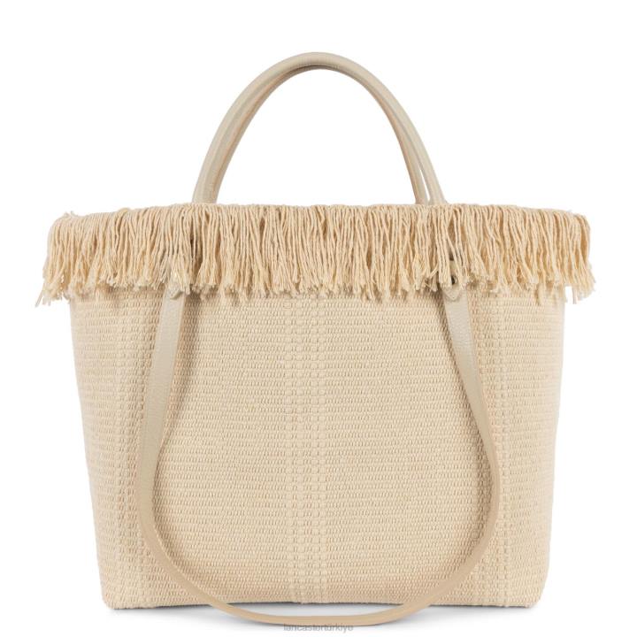 kadınlar kadın çantası gerçek bilinçli ekru Lancaster Paris çanta H0LP4483