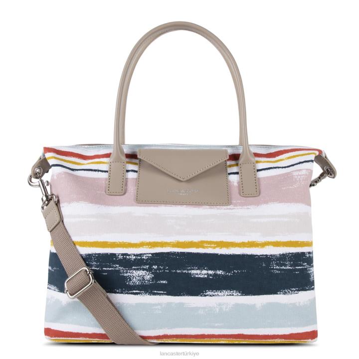 kadınlar kadın çantası gerçek damier tresse galeri rayures Lancaster Paris çanta H0LP3489