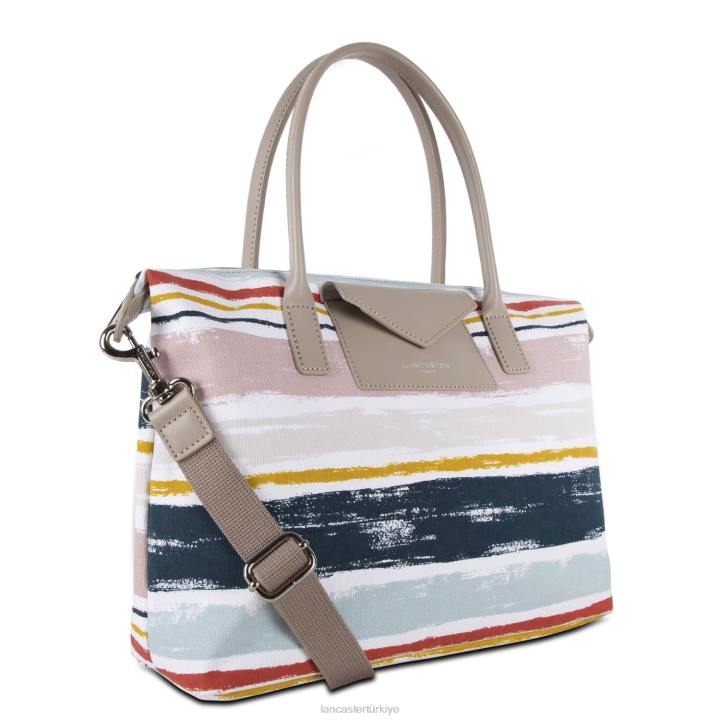 kadınlar kadın çantası gerçek damier tresse galeri rayures Lancaster Paris çanta H0LP3489