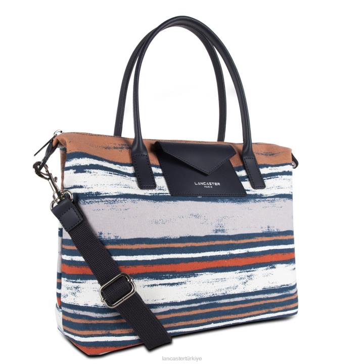 kadınlar kadın çantası gerçek damier tresse mavi ışınlar Lancaster Paris çanta H0LP3490