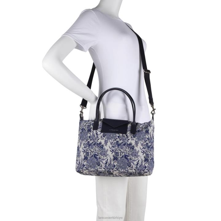 kadınlar kadın çantası gerçek damier tresse mavi ışınlar Lancaster Paris çanta H0LP3490