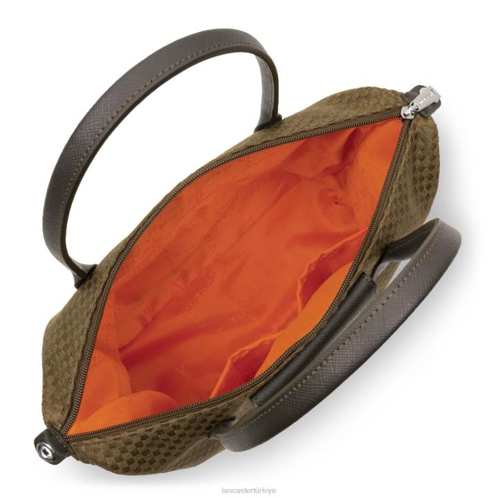 kadınlar kadın çantası gerçek damier tresse tütün Lancaster Paris çanta H0LP3485