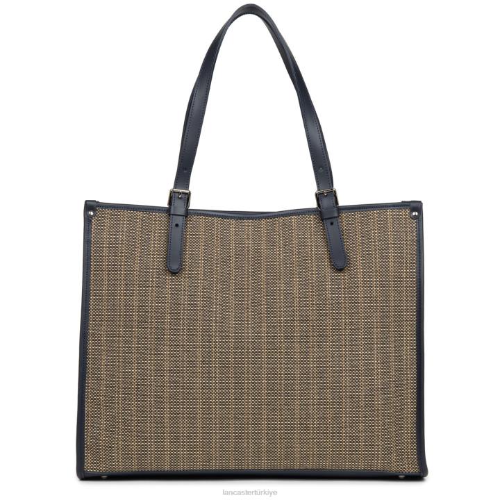 kadınlar kadın çantası gerçek midi bleu fonce-multi Lancaster Paris çanta H0LP3282