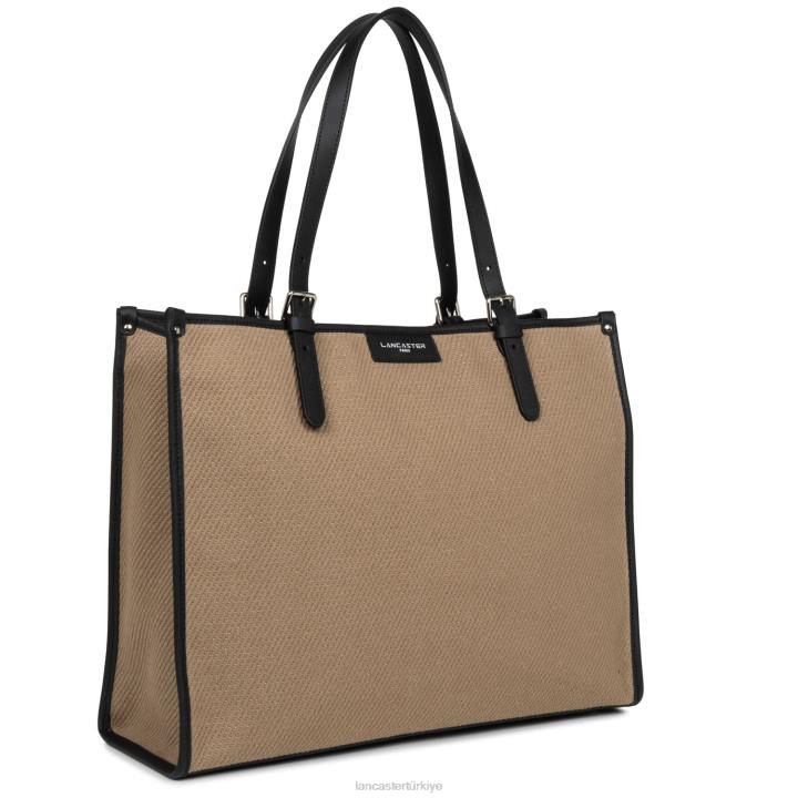 kadınlar kadın çantası gerçek midi kara Lancaster Paris çanta H0LP3288